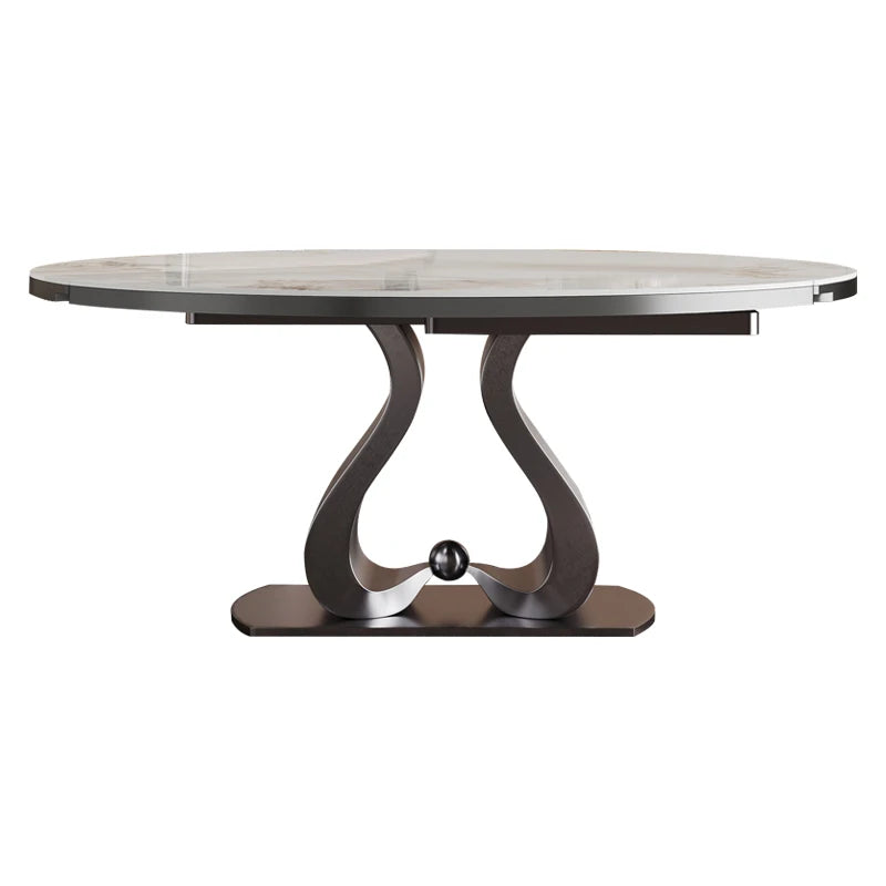 Extendable Trendy Dining Table Modern Nordic European Luxury Dining Tables Hidden Minimalist Mesa De Comedor Dining Furniture