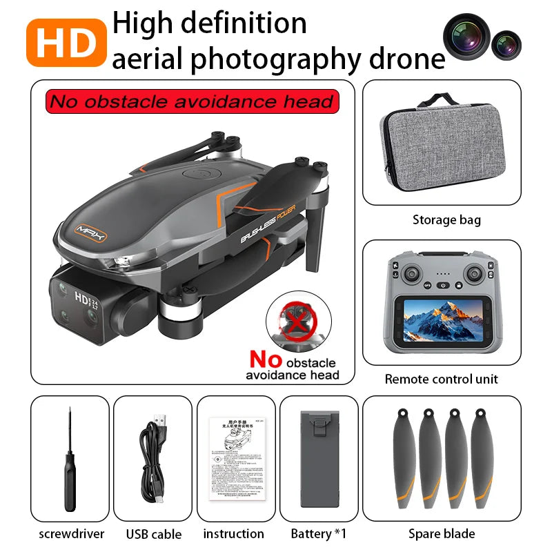 2025 New A22 Drone GPS 8K Professional HD 360° Dual Cameras 5G WIFI Brushless Laser Obstacle Avoidance Foldable Quadcopter Toys