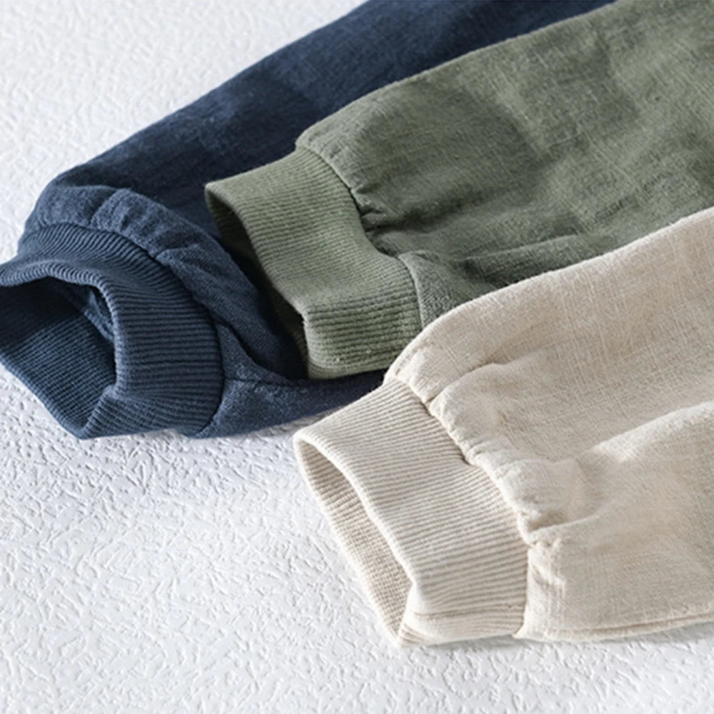 men clothing fashion 2024 linen men's jackets Spring Autumn Coat casual mens tops simple solid clothes for men