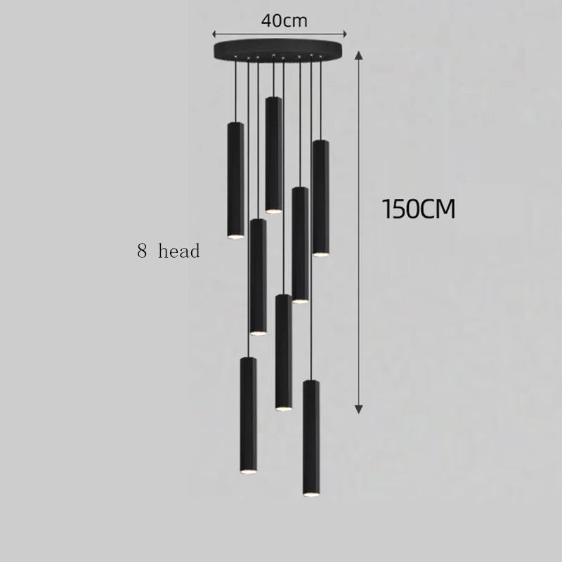 Modern home decor led lights pendant light lamps forstaircase Chandeliers for living room hanging light indoor lighting