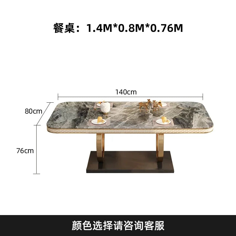 Luxury Organiser Dining Tables Living Waterproof Heat Resistance Dining Tables Nordic Design Muebles Para El Hogar Furnitures