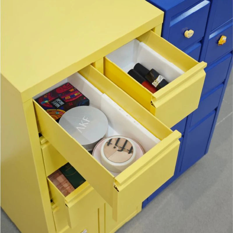 Luxury Living Room Cabinets Metal Storage Cabinet Entrance Hall Drawers Storage Locker Modern Home Aesthetic Bedroom Cabinets