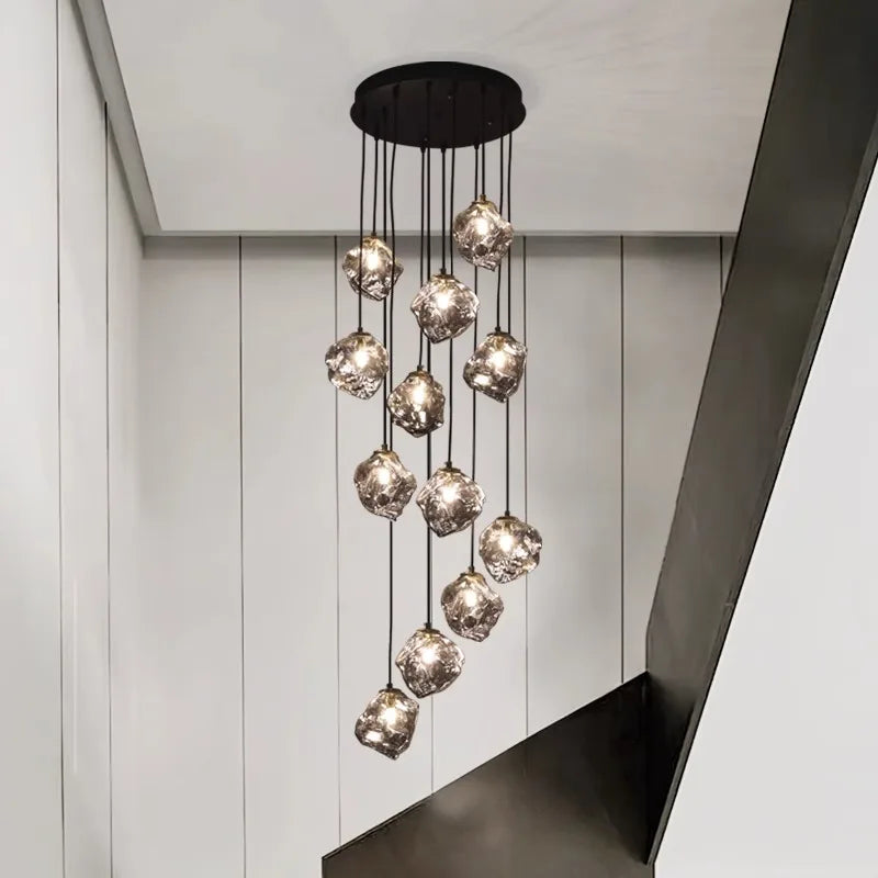 Modern home decor led lights pendant light lamps forstaircase Chandeliers for living room hanging light indoor lighting