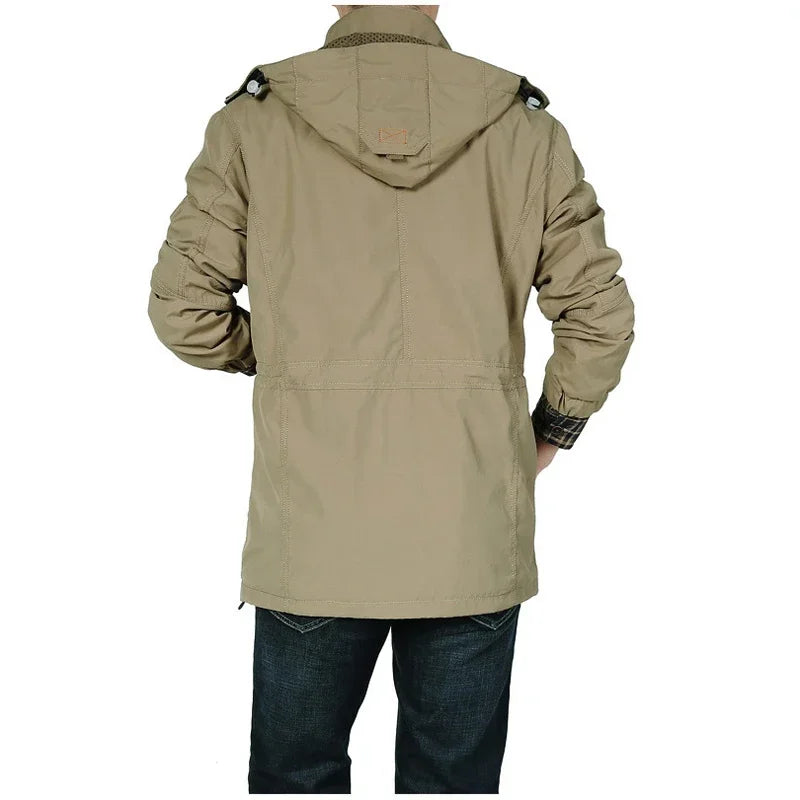 Clothing Men's spring autumn Jackets Casual Outwear Hiking Windbreaker Hooded Coats Fashion Army Cargo Bomber Jackets Mens