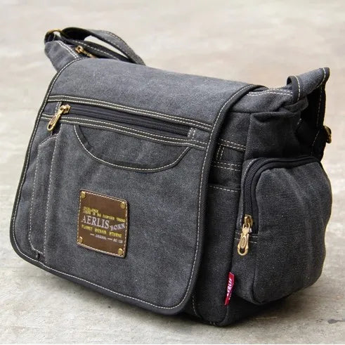 Men's Vintage Canvas Bag Men Casual Crossbody Bag For Men Messenger Bag Man Travel Shoulder Bags Bolsa Masculina High Quality