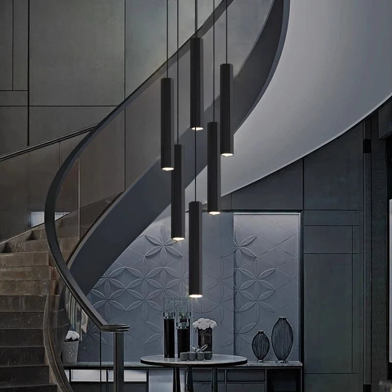 Modern home decor led lights pendant light lamps forstaircase Chandeliers for living room hanging light indoor lighting