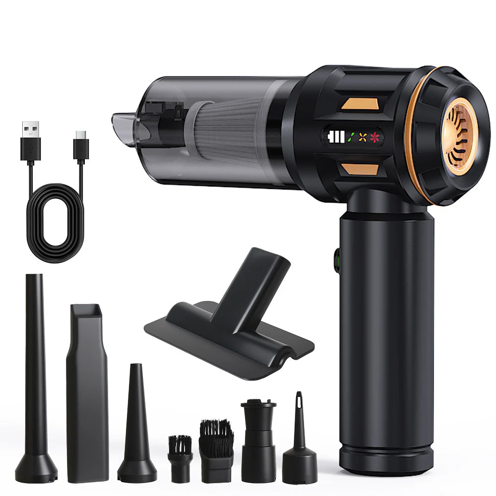 Turbo Jet Fan Strong Blowing/Suction Handheld Vaccum Cleaners Wireless 4 In 1 Car Vacuum Cleaner Air Duster Quick Inflation 2025