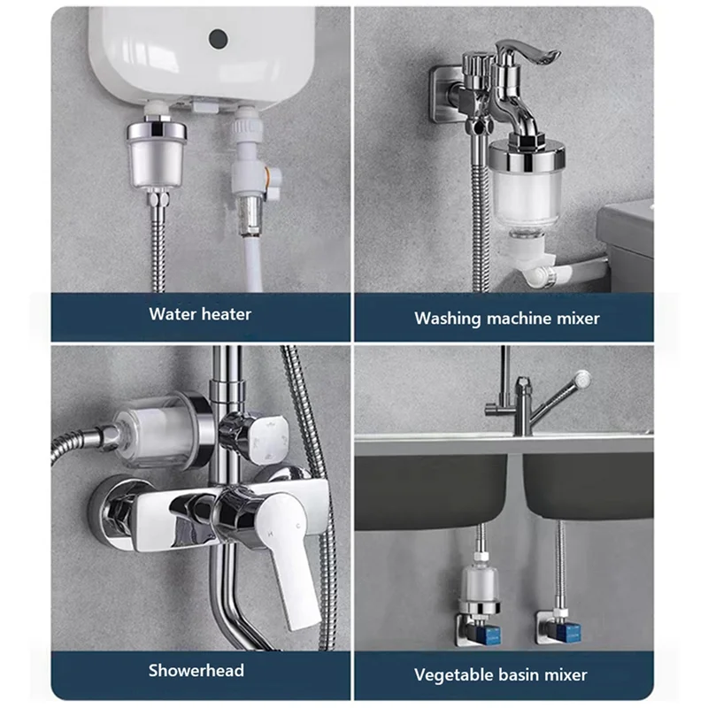 B59B-Water Outlet Purifier Kits Universal Faucet Filter Kitchen Bathroom Shower Household Filter PP Cotton