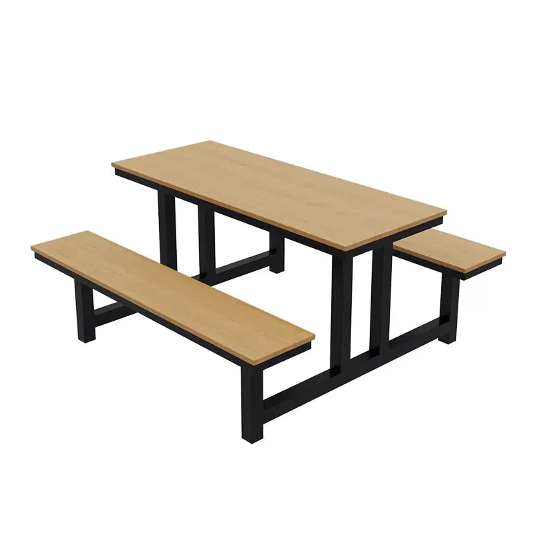 180cm Picnic Table Bench Set Weatherproof Outdoor Dining Table Set Plastic Wood Picnic Beer Table Bench with Aluminum Frame