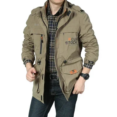 Clothing Men's spring autumn Jackets Casual Outwear Hiking Windbreaker Hooded Coats Fashion Army Cargo Bomber Jackets Mens