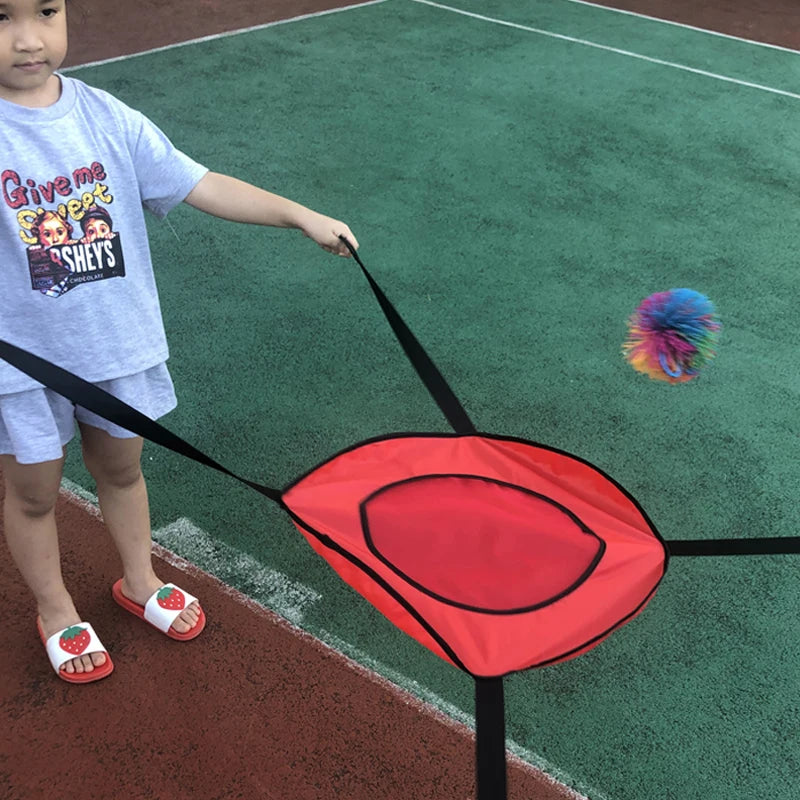 Children Outdoor Fun Sports Games Toss And Catch Ball Set Two Player Interactive Sensory Integration Toys Juegos Exterior