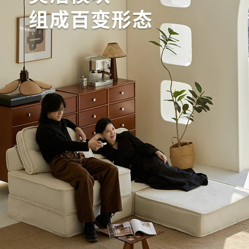 Modern Living Room Mattress Sofa Free Combination Module Creative Lazy Tatami Reading Comfortable Home Furniture Muebles FYLS