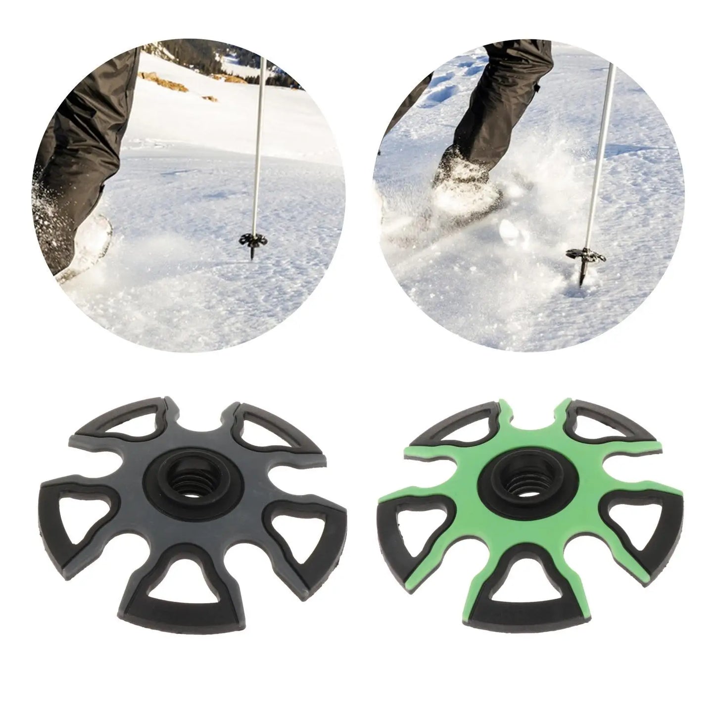 Trekking Pole Snow Basket 9cm Removable Walking Sticks Tip Protector Round Ski Pole Baskets for Outdoor Climbing Hiking Walking