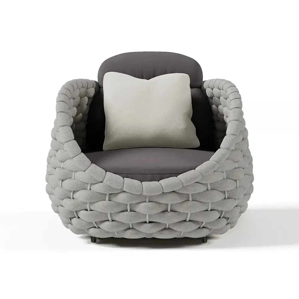 Outdoor Backyard Terrace Waterproof Cushion Comfort Rope Rattan Wicker Weave Patio Furniture Handwoven Set Garden Sofas