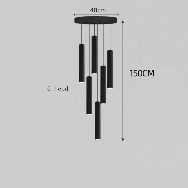 Modern home decor led lights pendant light lamps forstaircase Chandeliers for living room hanging light indoor lighting