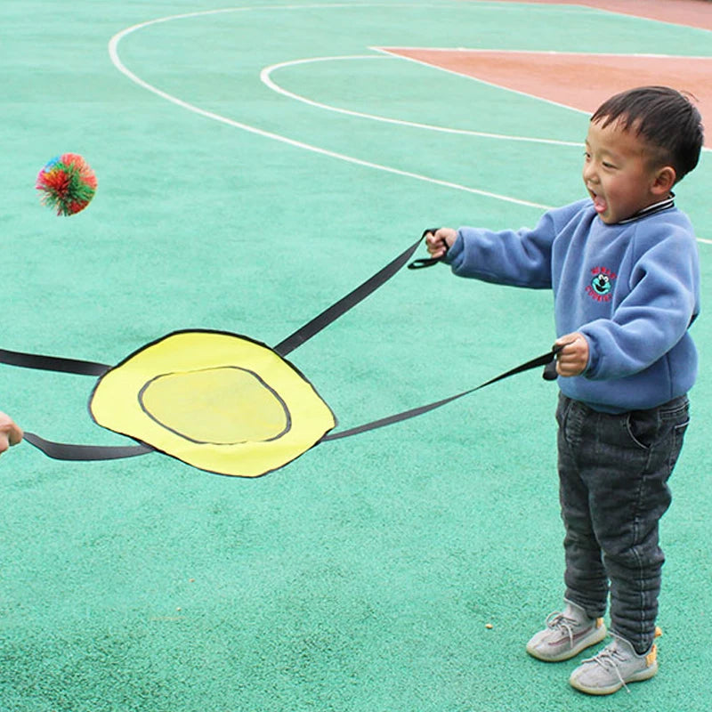 Children Outdoor Fun Sports Games Toss And Catch Ball Set Two Player Interactive Sensory Integration Toys Juegos Exterior