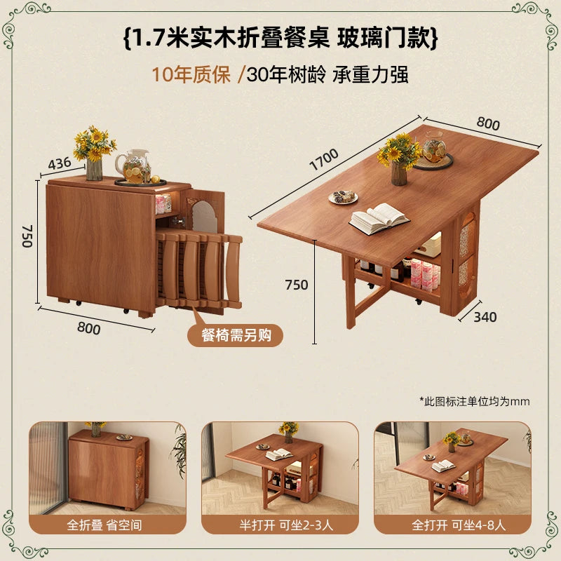 Modern Simple Dining Table Luxury Style Decoration Folding Tables Minimalist European Mesas Pegables Portatil Kitchen Furniture