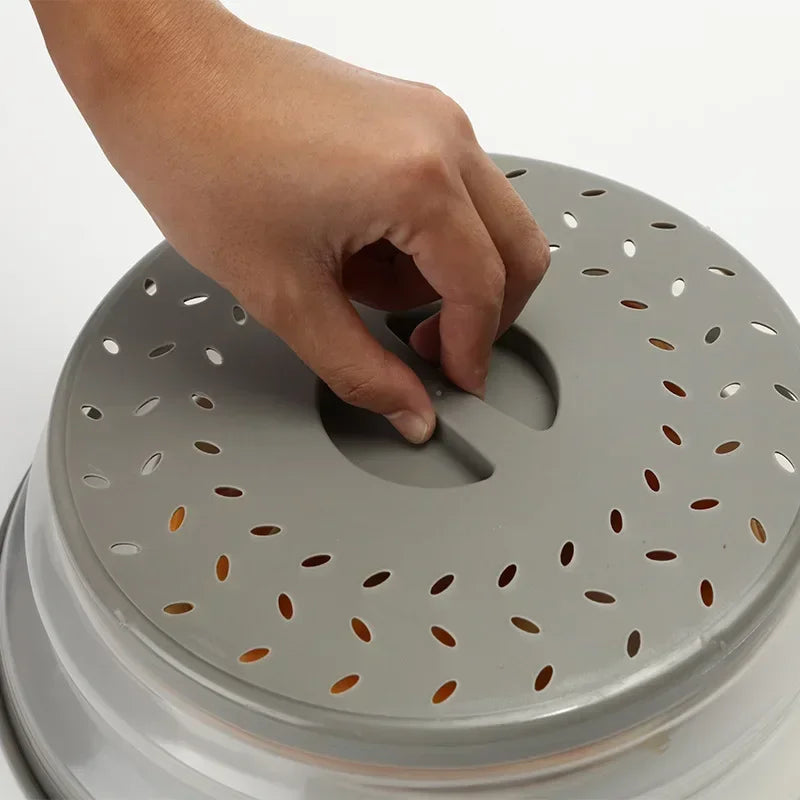 Kitchen Tools Microwave Splatter Cover Heating Folding Cover Fresh-keeping Cover Oil-proof Splash-proof Cover Cooking Lid
