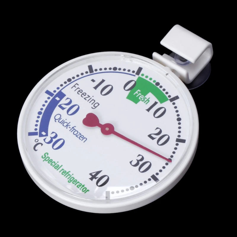 Fridge Thermometer for Traditional Refrigerators Mini Fridges Freezers -30°~40°C Large Dial with Red R9UF