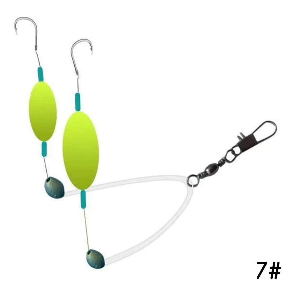 Surfs Fishing Fishhook Pompano Rig with Floats Versatile Fishing Equipments for Saltwater Freshwter Fishing for Fishing Lovers