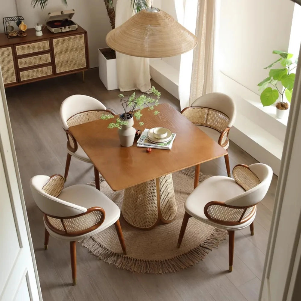 Living Nordic Dining Table Luxury Design Minimalist Ornament Dining Table Relaxing Organiser Mesa Comedor Home Accessories