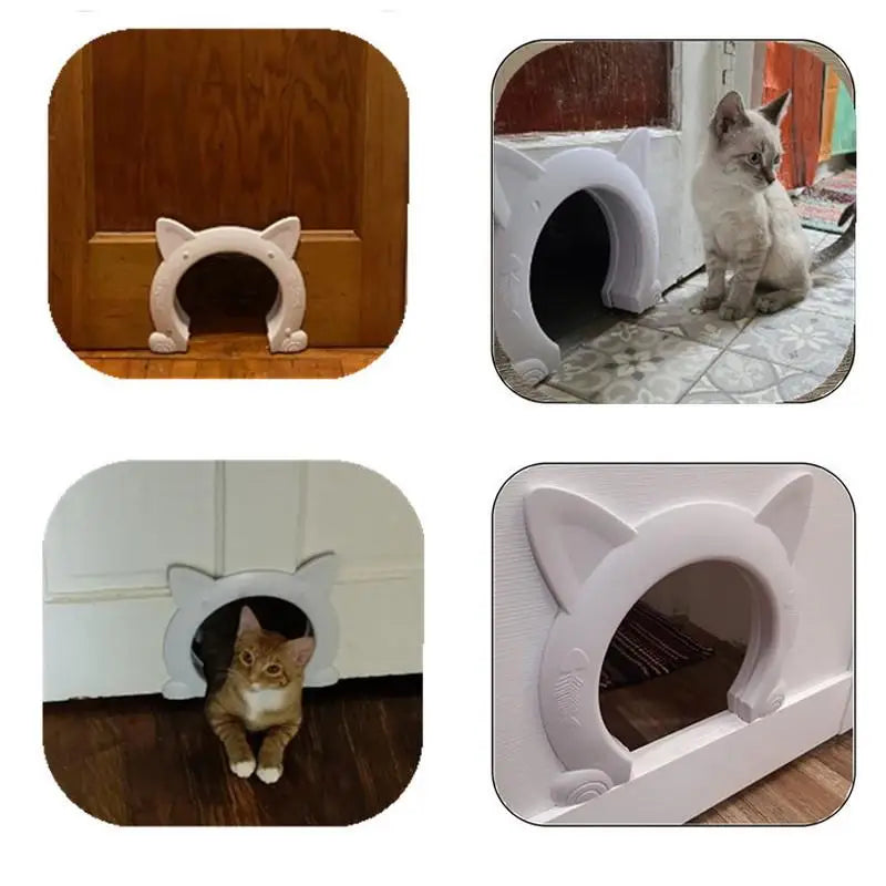 Dog Hole Access Direction Controllable Toy For Pet Training Dog Cats Kitten ABS Plastic Small Pet Gate Door Kit Cat Dog Cat Door