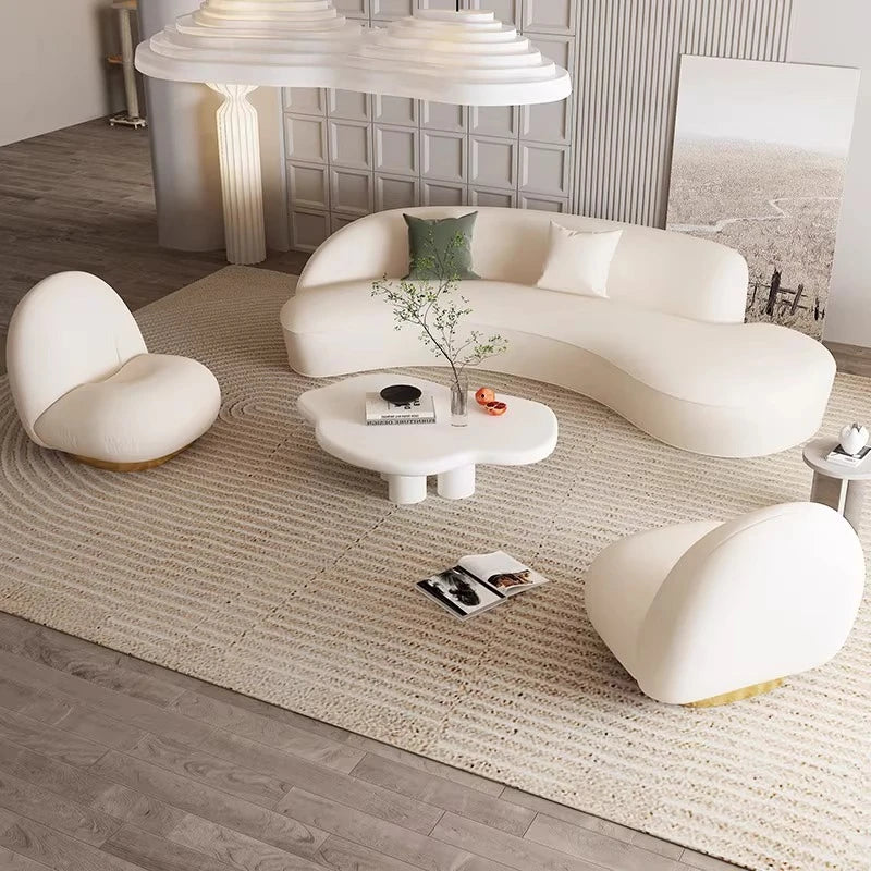 European Design Sofa Romantic Cute Leisure Minimalist Lounge Comfortable Living Room Sofas Aesthetics Muebles Hotel Furniture