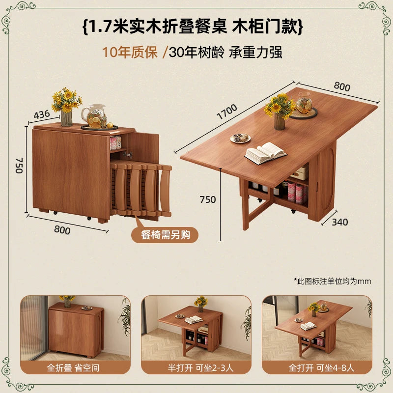 Modern Simple Dining Table Luxury Style Decoration Folding Tables Minimalist European Mesas Pegables Portatil Kitchen Furniture