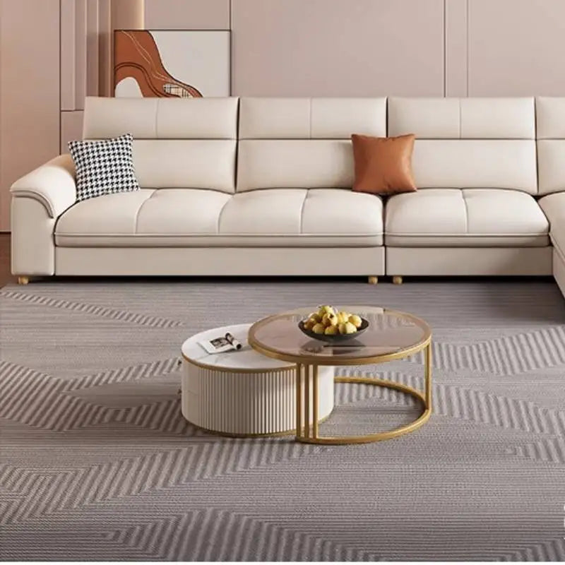 Minimalist L Shaped Living Room Sofas Aesthetic Sleeping Modern Sponge Sofas Corner Reclining Woonkamerkasten Furniture Home