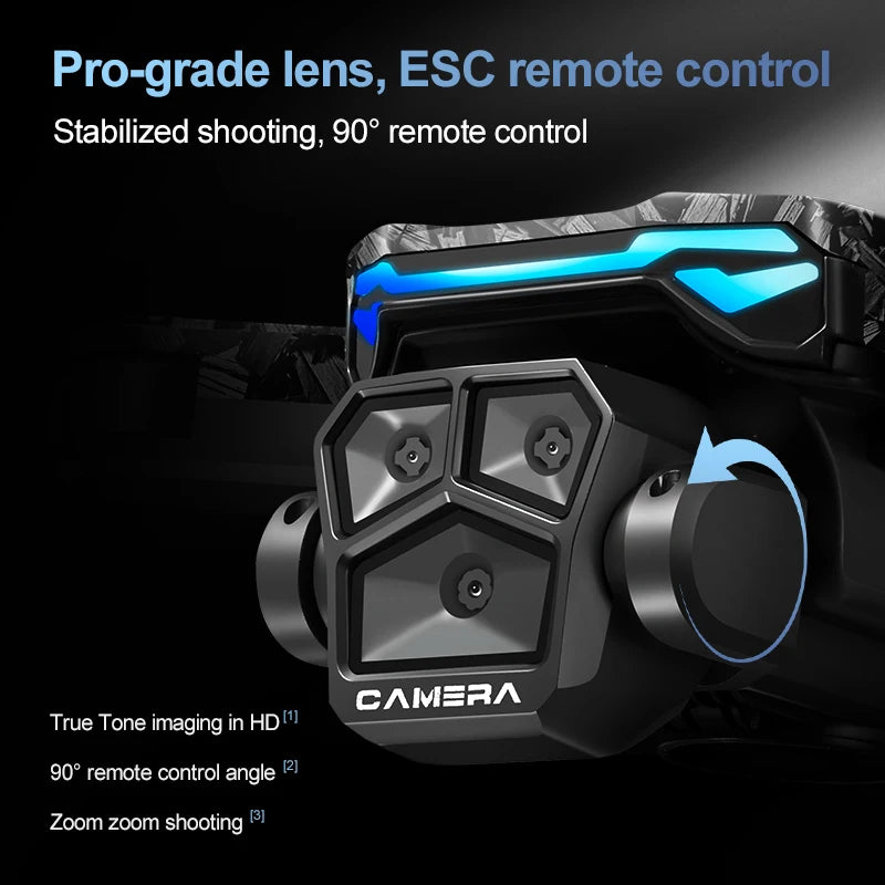 D13 Drone 4K HD with 4.5 Screen Remote & Brushless Motor, Obstacle Avoidance Optical Flow Foldable Quadcopter Aerial Photography