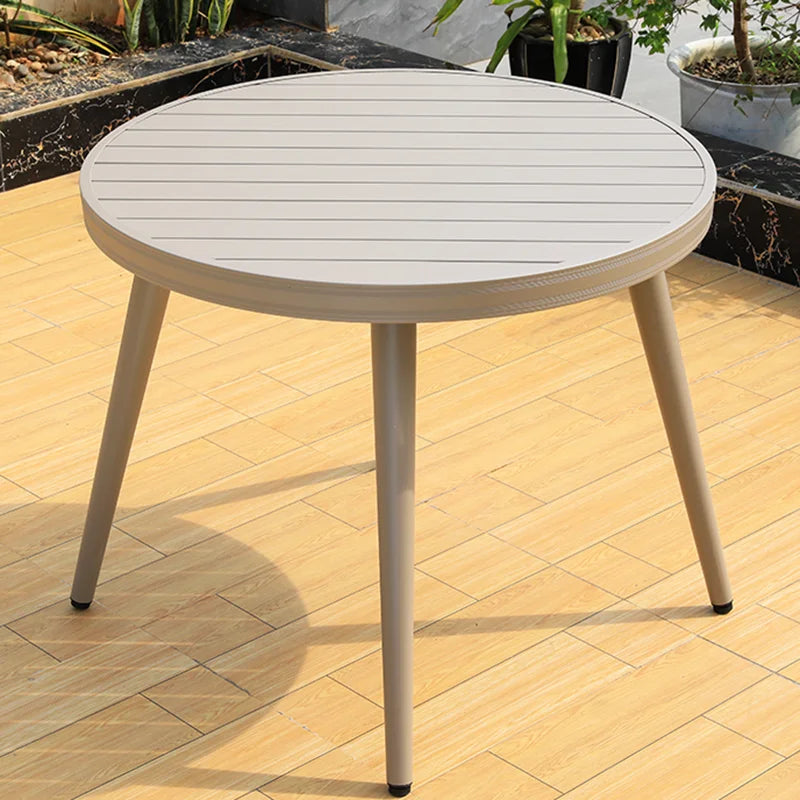 Aluminum Dining Table Outdoor Garden Living Furniture Aluminum Alloy Table Top for Patio Kitchen Small Apartment