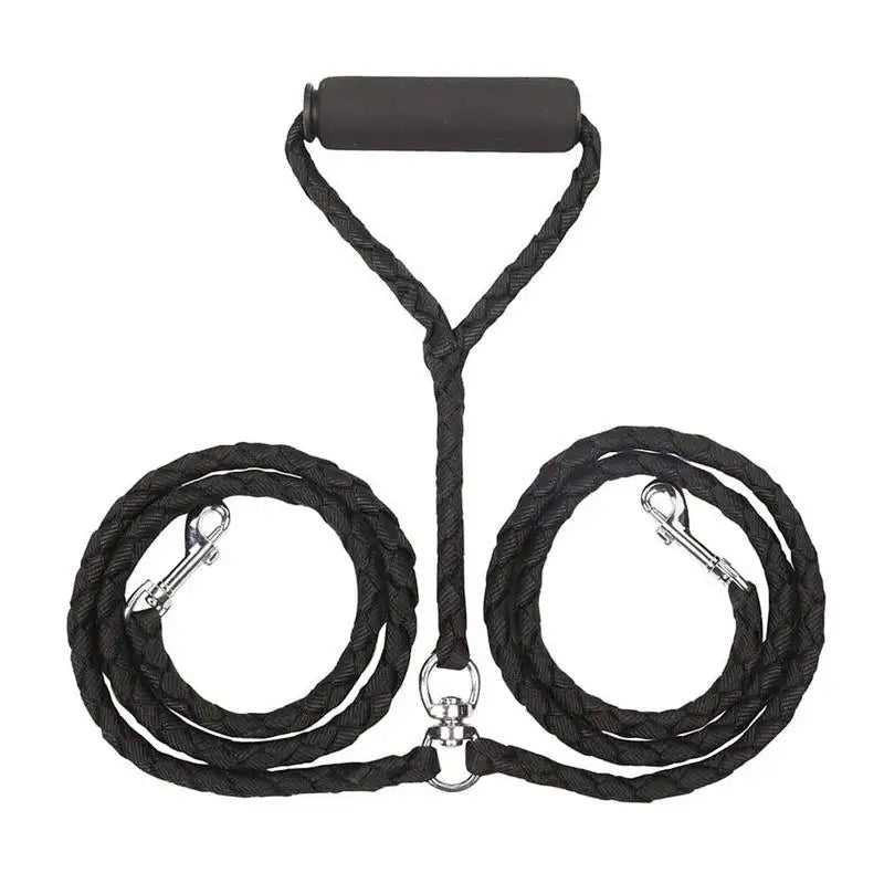 Pet Double High-quality Traction Rope for Dogs Leashes for 2 Dogs Convenient and Durable Leads
