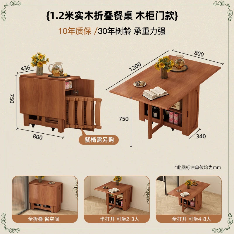 Modern Simple Dining Table Luxury Style Decoration Folding Tables Minimalist European Mesas Pegables Portatil Kitchen Furniture