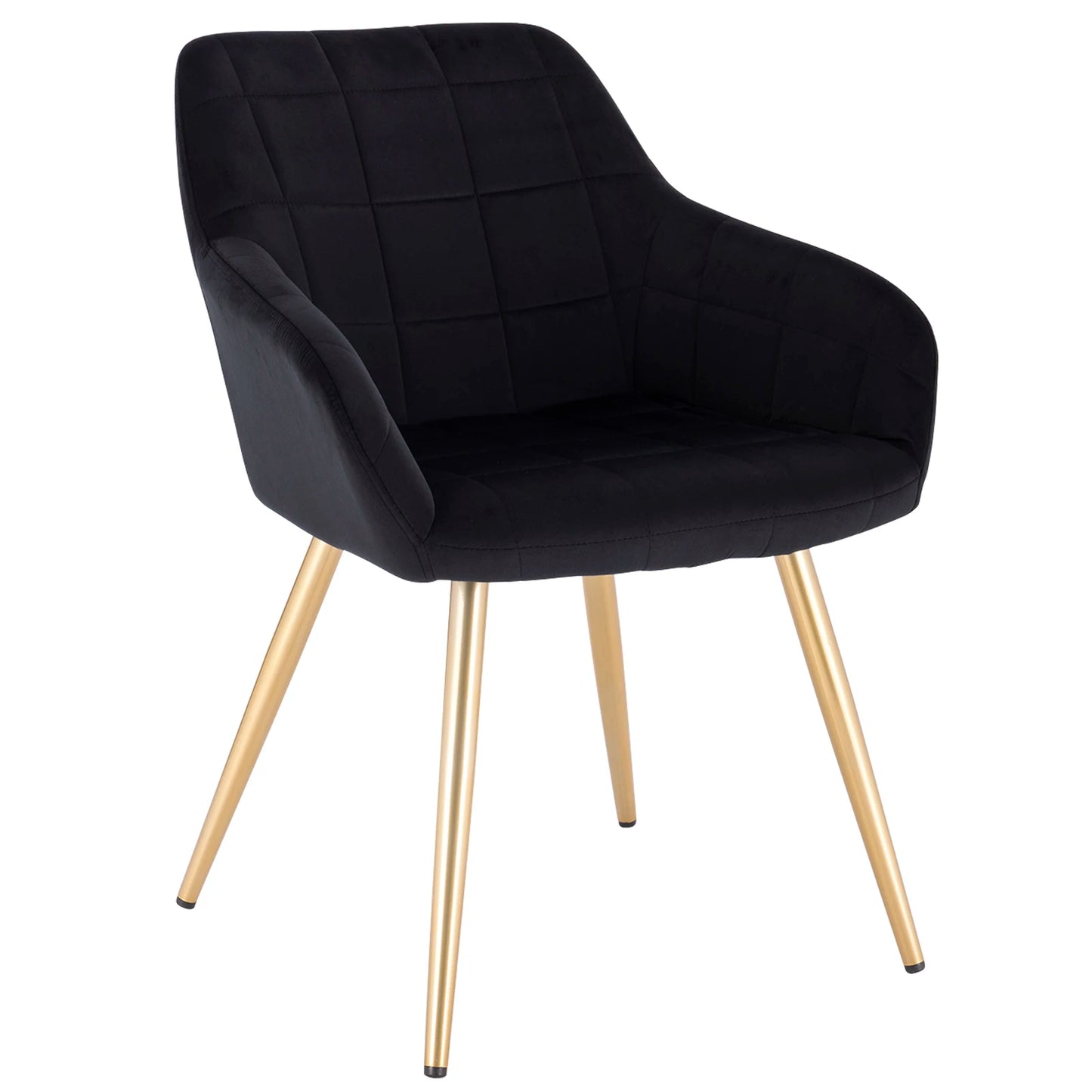 1PC Dining Chair Steel Legs Tub Chair Armchair Backrest Leisure Counter Lounge Living Room Chair Restaurant Kitchen Furniture
