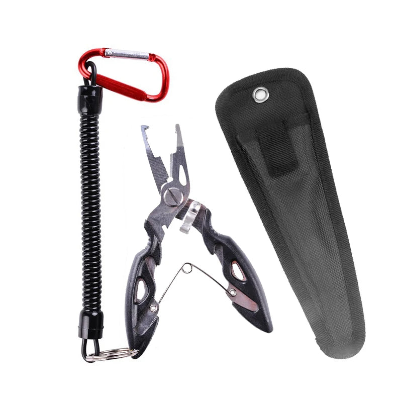 Fishing Pliers Tools Accessories for Goods Tackle Pliers Vise Knitting Flies Scissors Braid Set Fish  Tongs Multifunction
