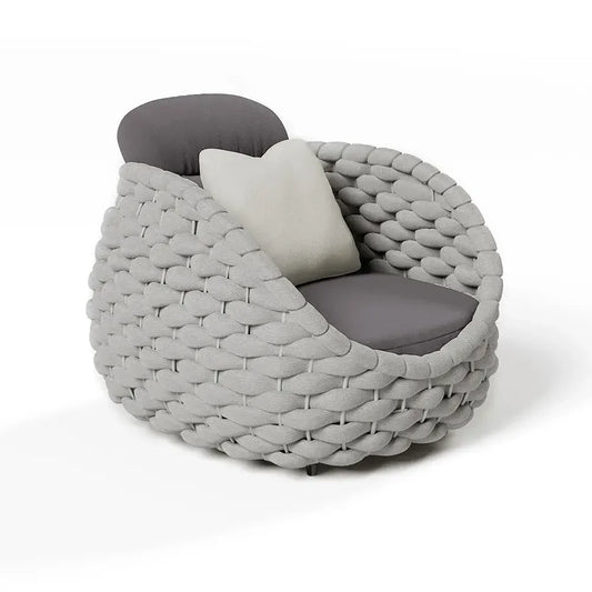 Outdoor Backyard Terrace Waterproof Cushion Comfort Rope Rattan Wicker Weave Patio Furniture Handwoven Set Garden Sofas