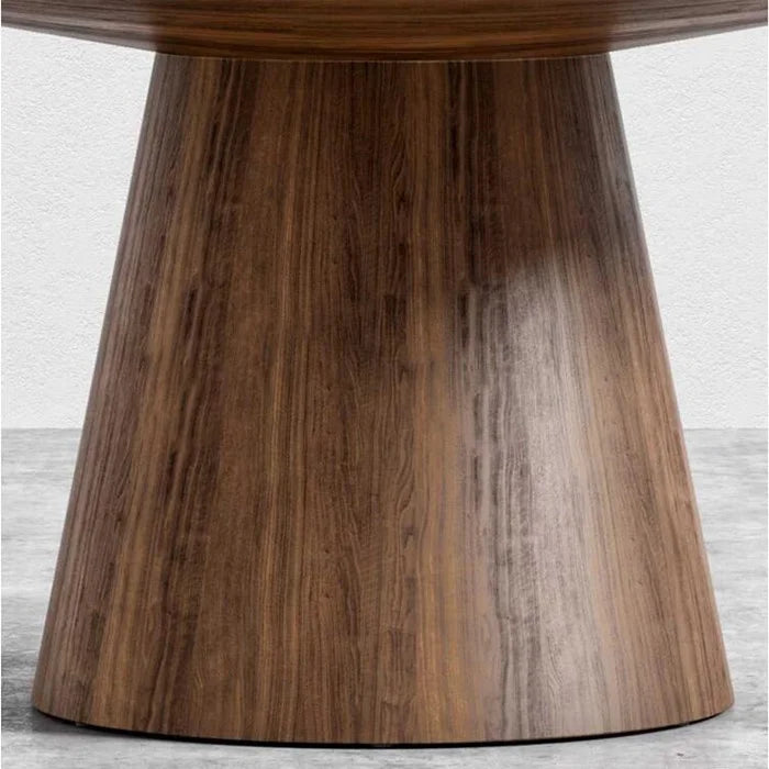 dining room furniture solid wood walnut veneer Round Pedestal Dining Table
