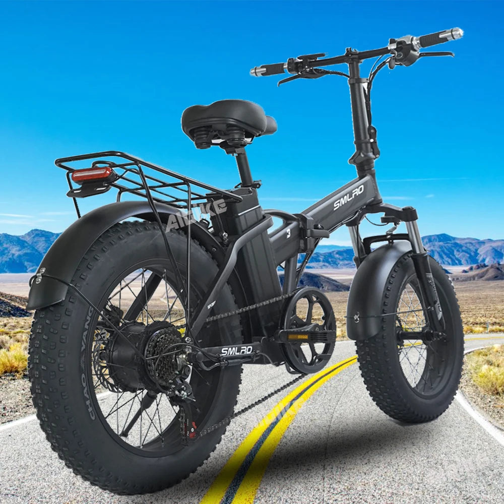 20" Folding e-bike Men and Women 1000W motor 45km/h and 48V 18Ah Removable lithium-ion Electric Bike Bicycle 7-speed