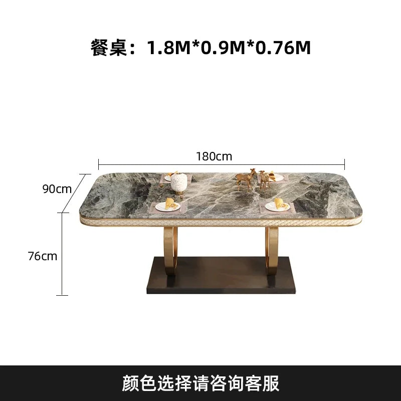 Luxury Organiser Dining Tables Living Waterproof Heat Resistance Dining Tables Nordic Design Muebles Para El Hogar Furnitures
