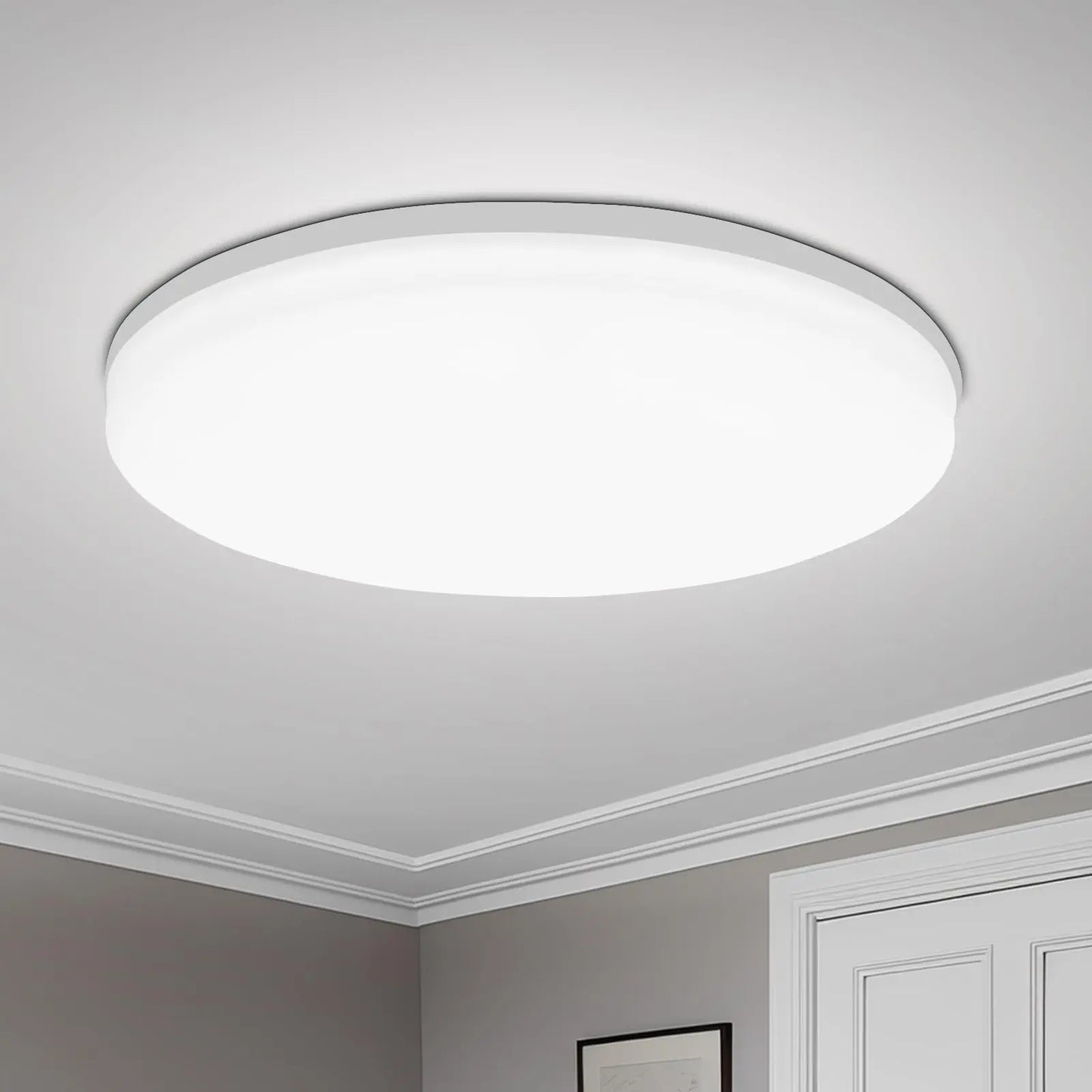 Round LED Ceiling Light Modern Home Decorative Ceiling Lighting Fixture 18/24/36/48W Living Room Bedroom Indoor Kitchen Lighting