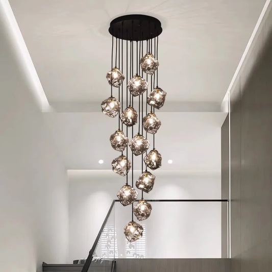 Modern home decor led lights pendant light lamps forstaircase Chandeliers for living room hanging light indoor lighting
