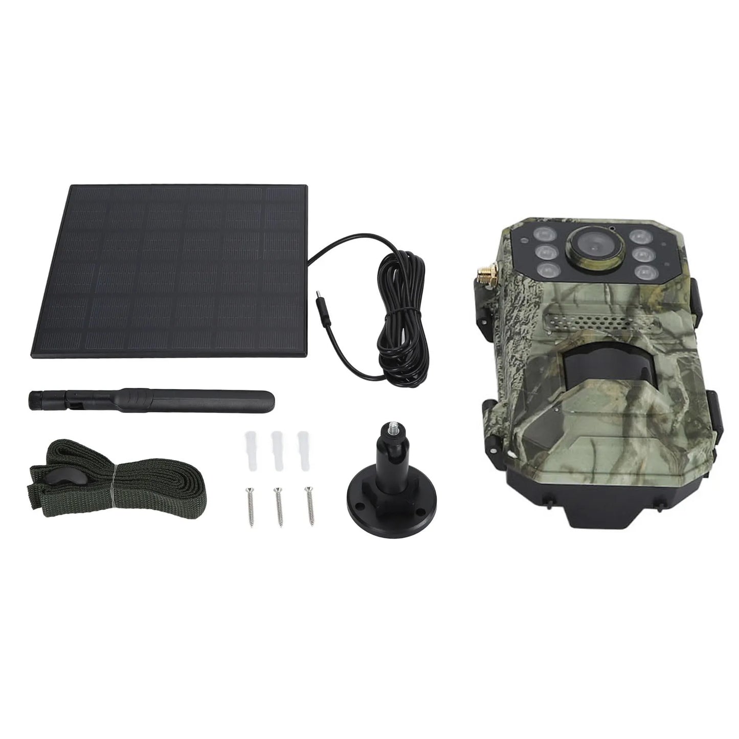 Hunting Camera Trail Camera Game IP66 Waterproof 14MP 120° Wide Angle 4G LTE Night Vision HD 4K Motion Detection for Shooting