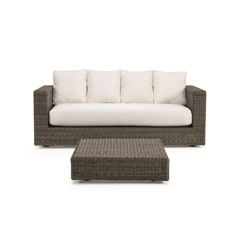 Outdoor rattan sofa combination balcony courtyard living room garden sun room round rattan outdoor model room villa leisure