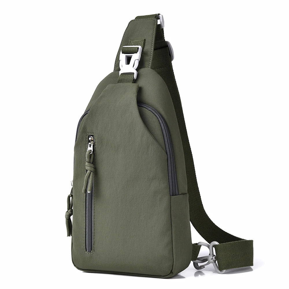 Men's casual messenger bag-multifunctional chest bag，suitable for outdoor sports,cycling and daily commuting,daily commuter bag