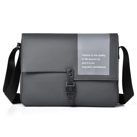 New Men's Bag - Simple Water-Resistant Casual Messenger Bag For Commuting Single Shoulder Crossbody Bag