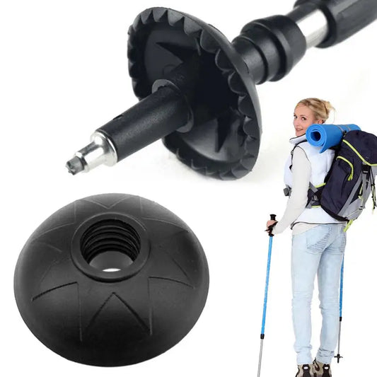 Trekking Poles Baskets 2X Round Snow Ski Mud Basket Tips Protector Hiking Pole Tips Walking Stick Replacement Accessory