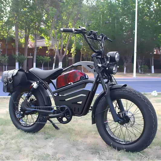 Electric Bicycle AKEZ motor 1500W battery 48v18ah All-terrain e-bike Hydraulic Brake 20inch tire snow beach off-road e-bicycle