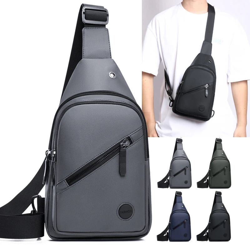 Men's Chest Bag - Suitable for outdoor sports, cycling, and daily commuting, adjustable shoulder bag, crossbody bag