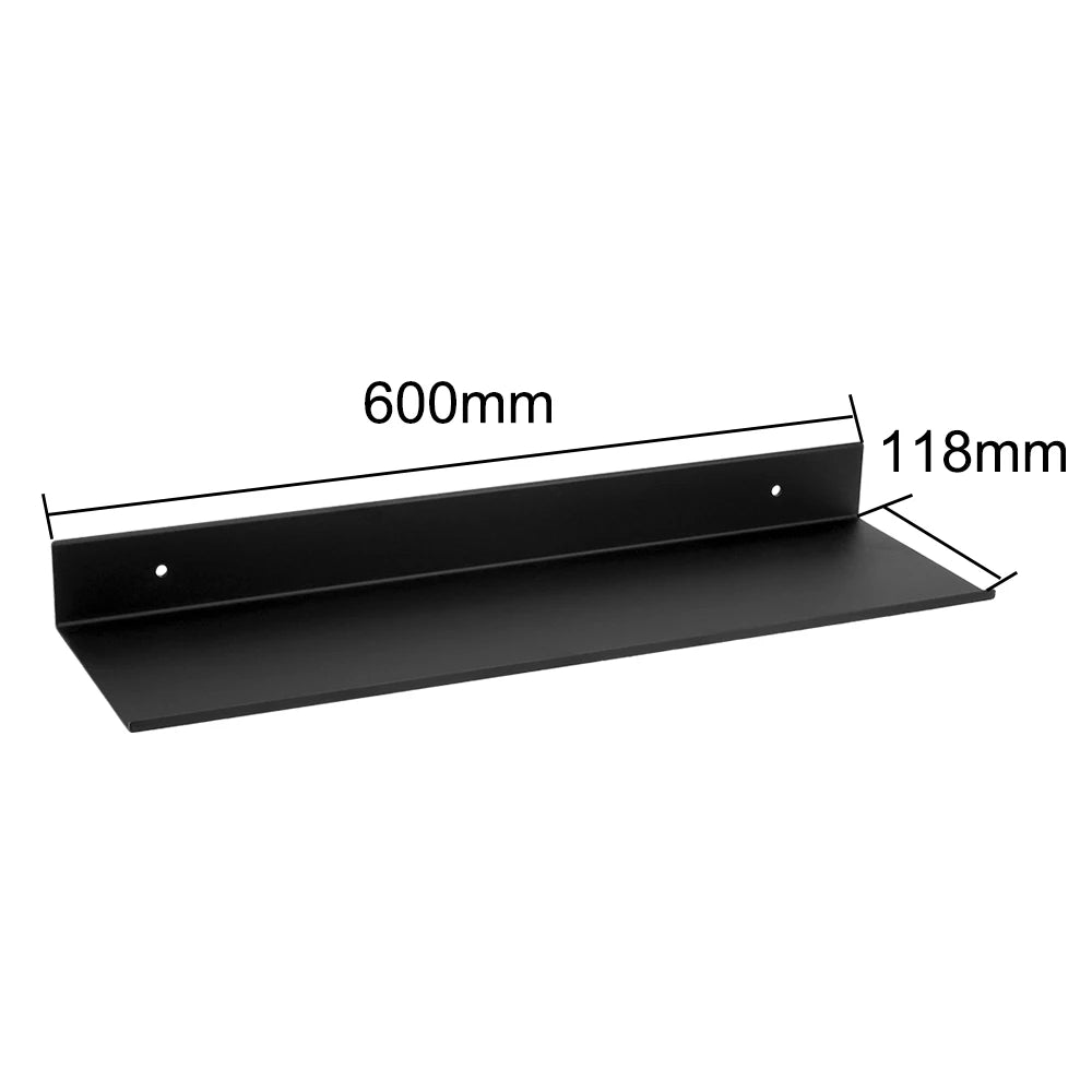 Bathroom Accessories Bathroom Shelves 30-60cm Storage Rack Black Kitchen Wall Shelf