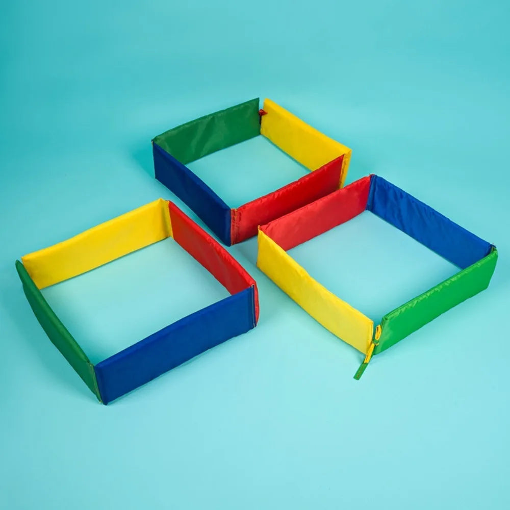 Children Outdoor Portable Game Toys Jumping Lattice Drilling Hole Kindergarten Sports Physical Training Props Indoor Fun Games